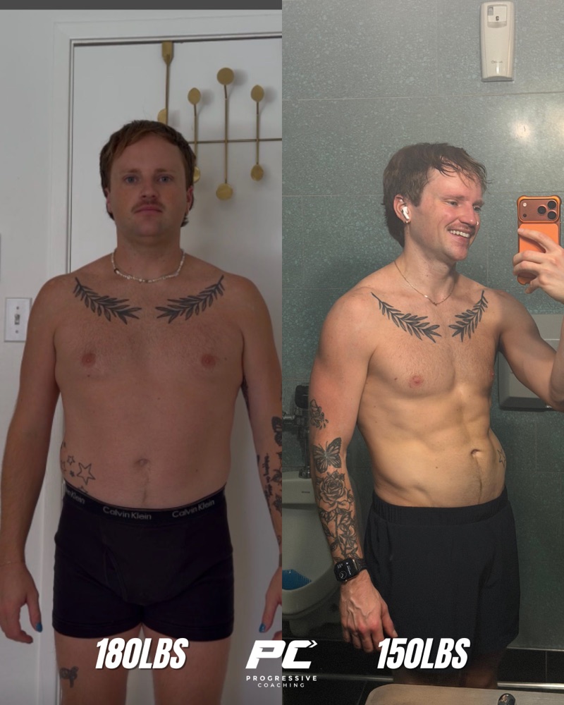 Kyle, 180 to 150 lbs